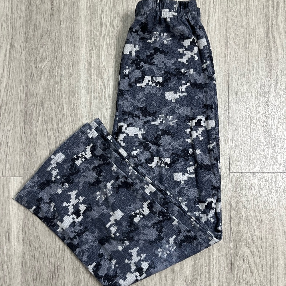 Kids Camouflage Pajama Bottoms - Gray